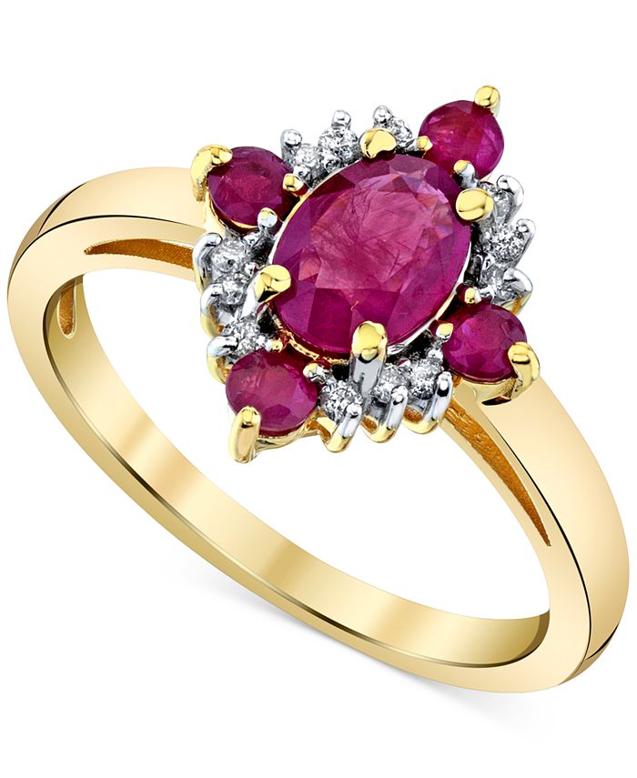 Macy's ruby rings discount