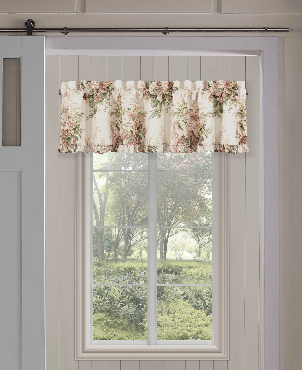 Royal Court Estelle Straight Window Valance, 17" X 72" In Coral