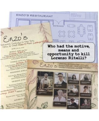 Mystery Party Case Files - Death by Chef's Knife Puzzle Set, 52 Piece