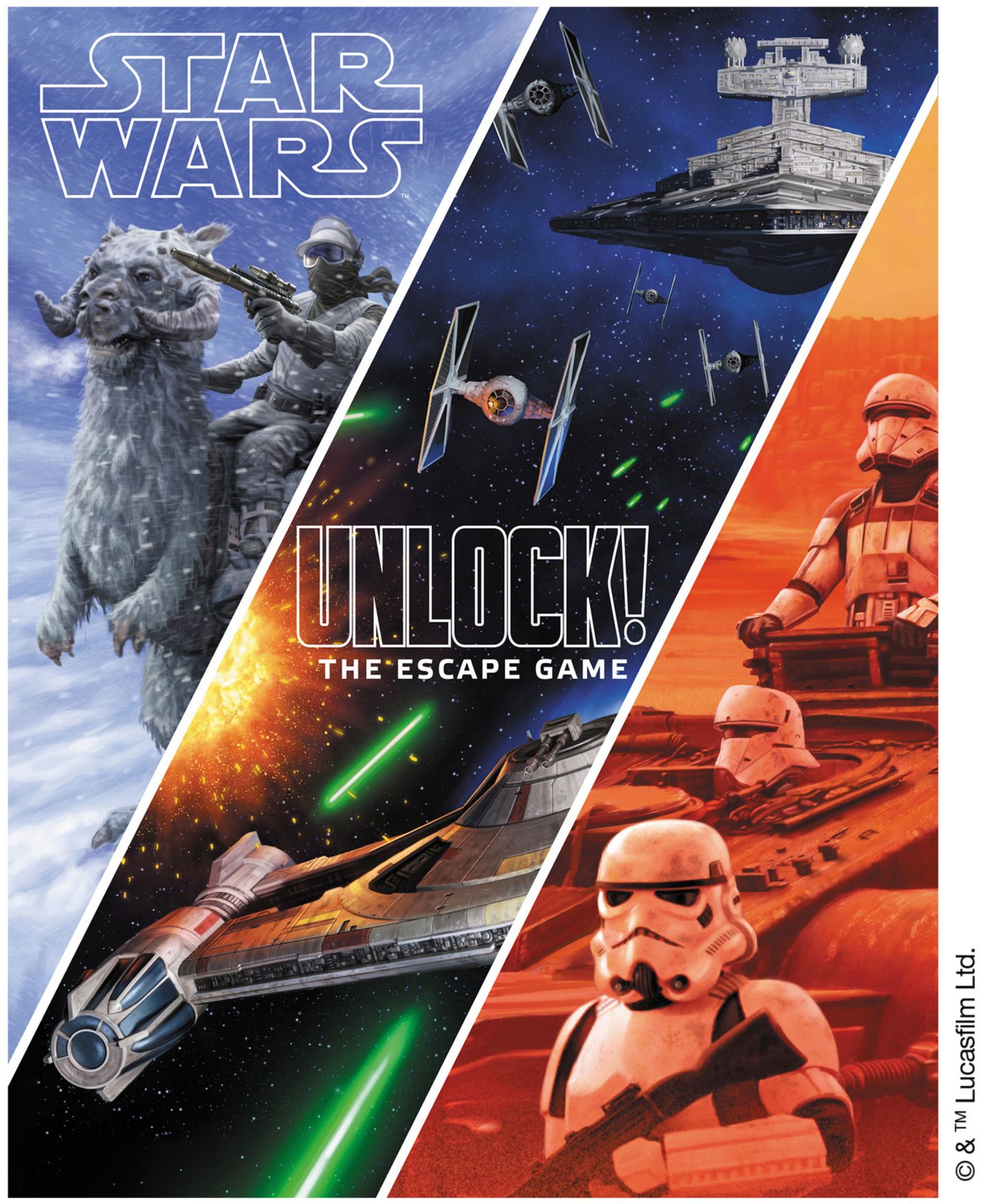 Детские настольные игры Space Cowboys Unlock! Star Wars 193 Piece Board Game, Ages 10+ — фото 2