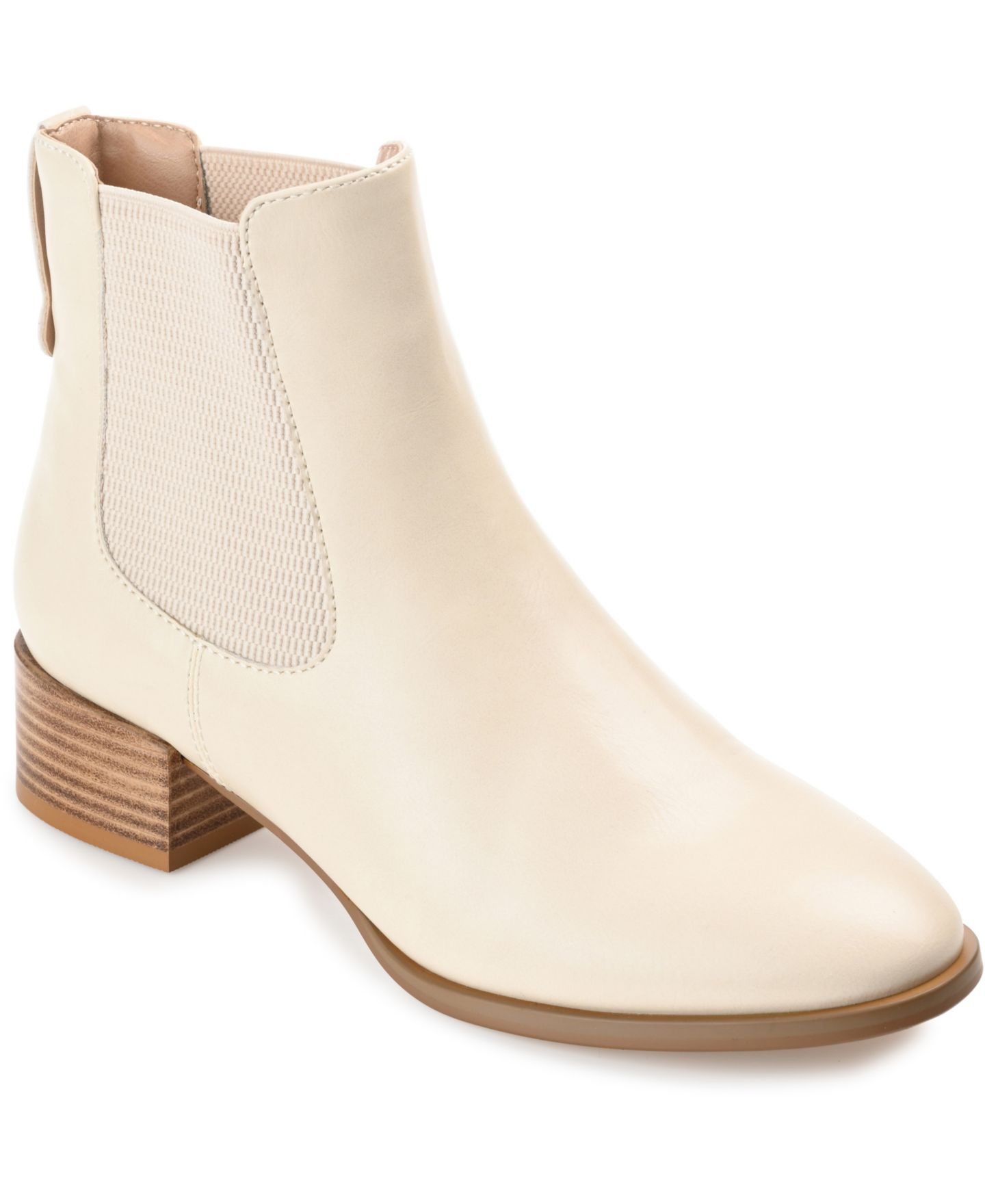 Женские ботинки Journee Collection Chayse Chelsea Booties, цвет: Шоколадный нубуковый — фото 7