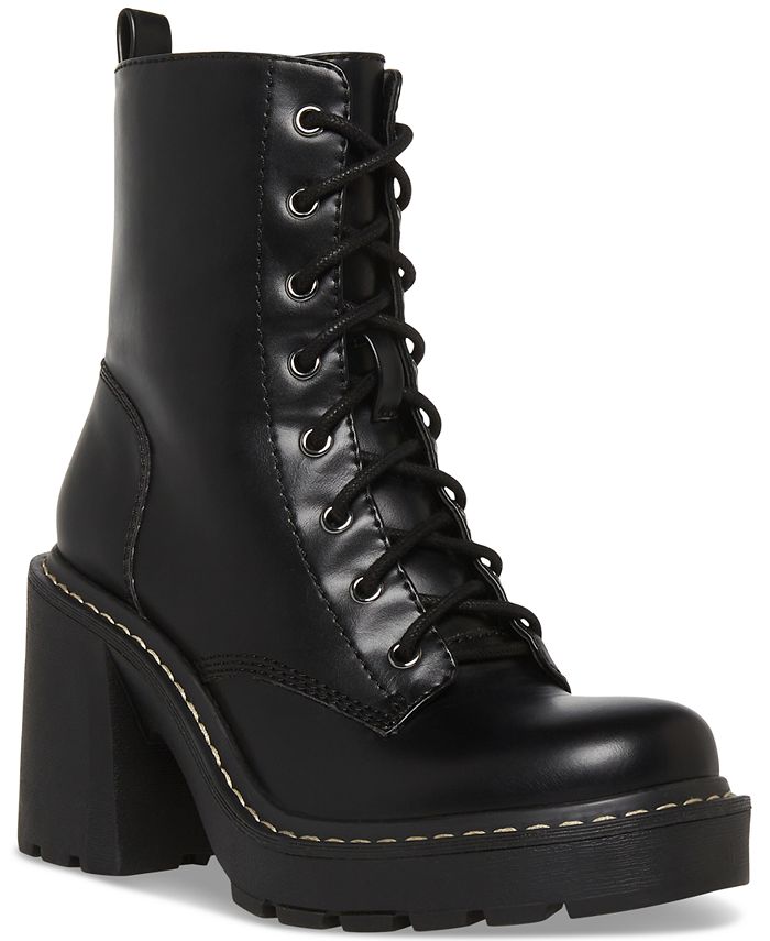 Madden Girl Lion Lace-Up Combat Booties - Macy's