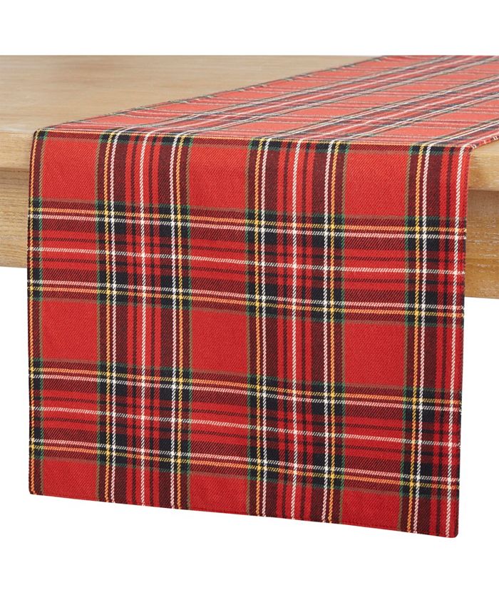 Lauren Ralph Lauren Royal Stuart Tartan Table Runner 14"X 72" Macy's