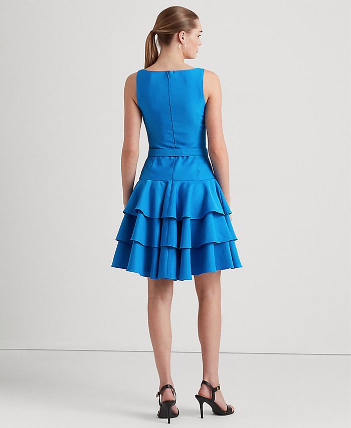 Lauren ralph lauren belted cocktail dress clearance