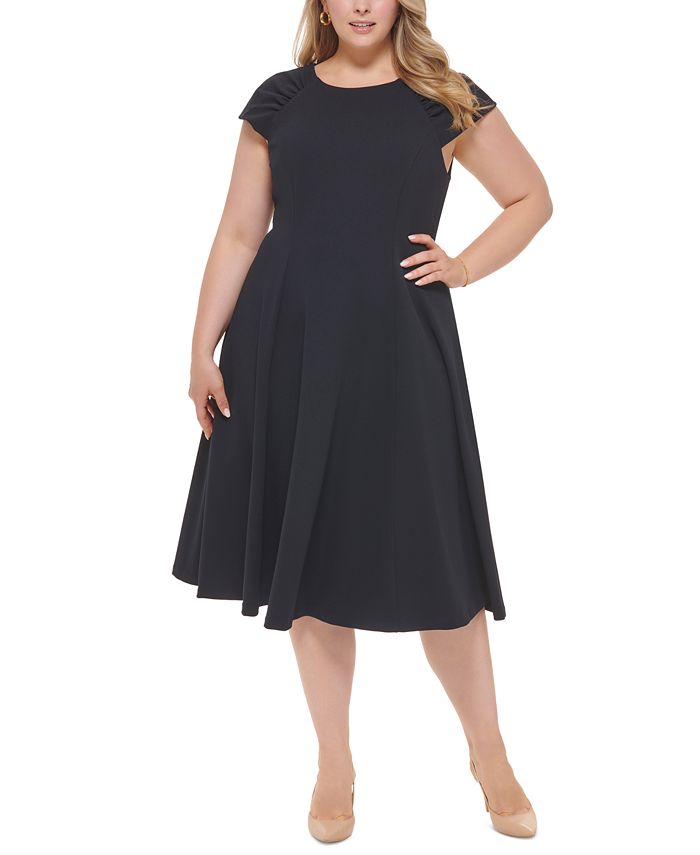 Calvin Klein Plus Size Cap Sleeve Dress Macy s