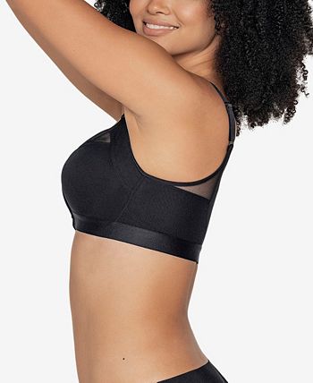 Leonisa Comfortable Front Closure Posture Corrector Bra with Contour Cups - Wireless  Bras for Women Black : : Clothing, Shoes & Accessories
