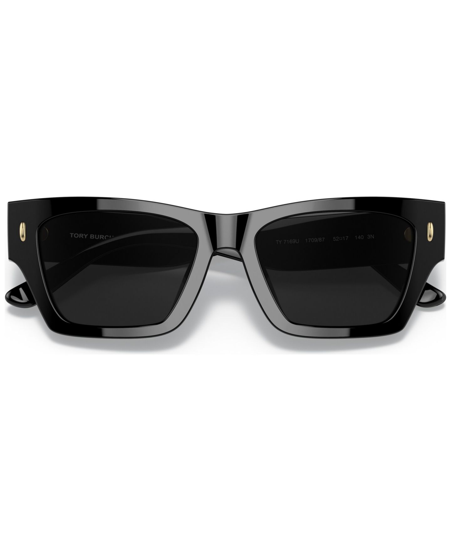 Женские солнцезащитные очки Tory Burch Sunglasses, TY7169U, цвет: Чёрный — фото 5