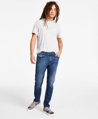 Sun + Stone - Men's Larry Medium Wash Faded Jeans