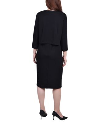 Women's 3/4 Sleeve Two Piece Dress Set