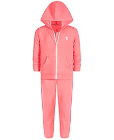 Toddler & Little Girls 2-Pc. Star Zip-Up Hoodie & Pants Set, Created for Macy's 