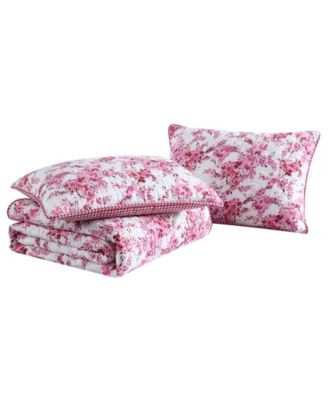 3 Piece Floral Vineyard Quilt Set, Full/Queen