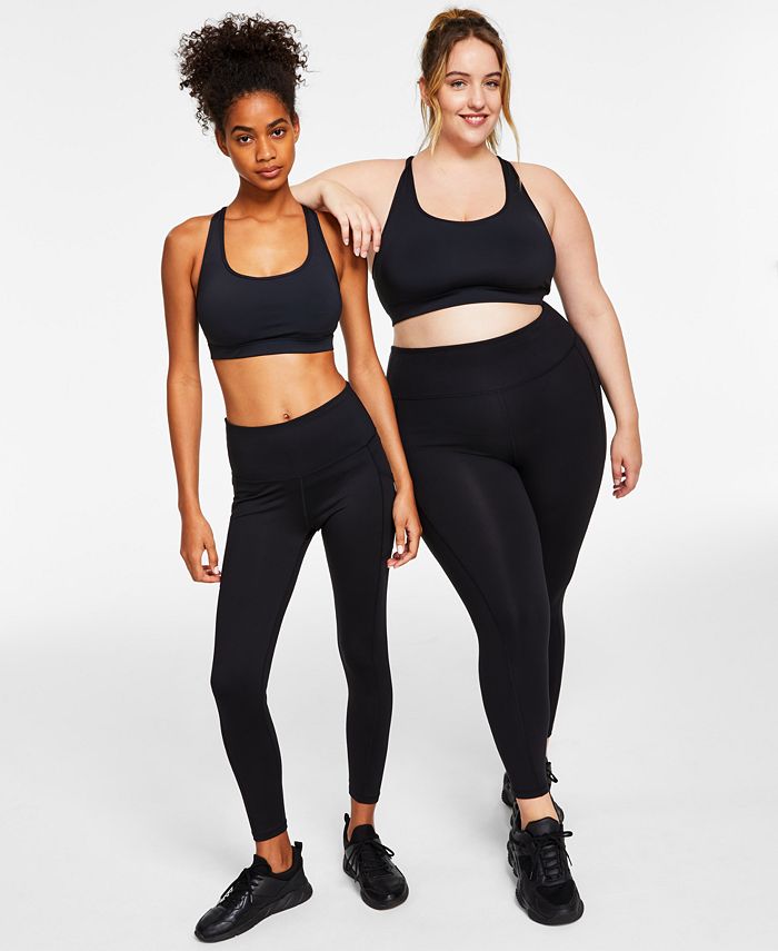 ID Ideology Women's Compression High-Waist Side-Pocket 7/8 Length Leggings,  XS-4X, Created for Macy's - Macy's