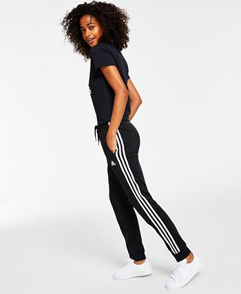 adidas Women\'s Track 3-Stripes Essentials Slim - Macy\'s Warm-Up XS-4X Tapered Pants