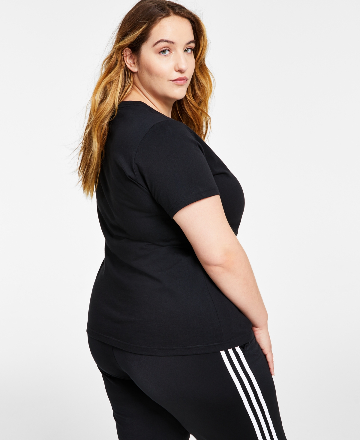 adidas Women's Essentials Logo Cotton T-Shirt, Xs-4X -white