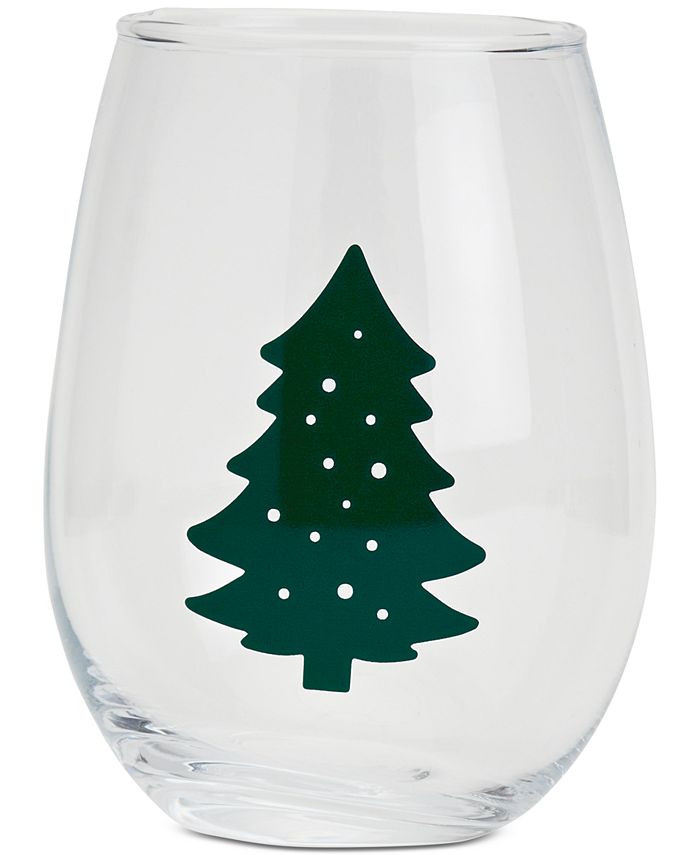 Tabletops Unlimited Winter Forest Stemless Glass, Set of 4 Macy's