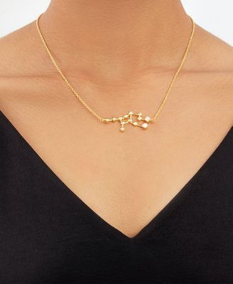 Women's When Stars Align Constellation Necklace in 14k Gold Plate