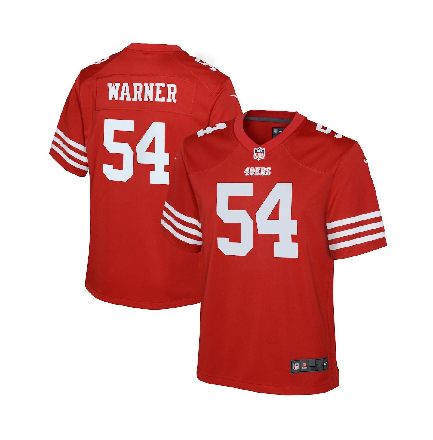 Детская игровая джерси Nike Warner San Francisco 49Ers, цвет: Красный — фото 1