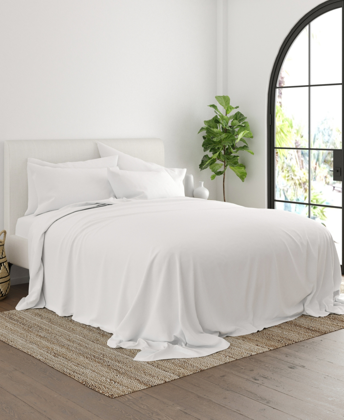 Solids in Style by The Home Collection 6 Piece Bed Sheet Set,