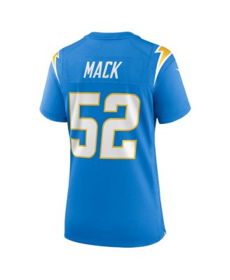 Women's Khalil Mack Powder Blue Los Angeles Chargers Game Jersey