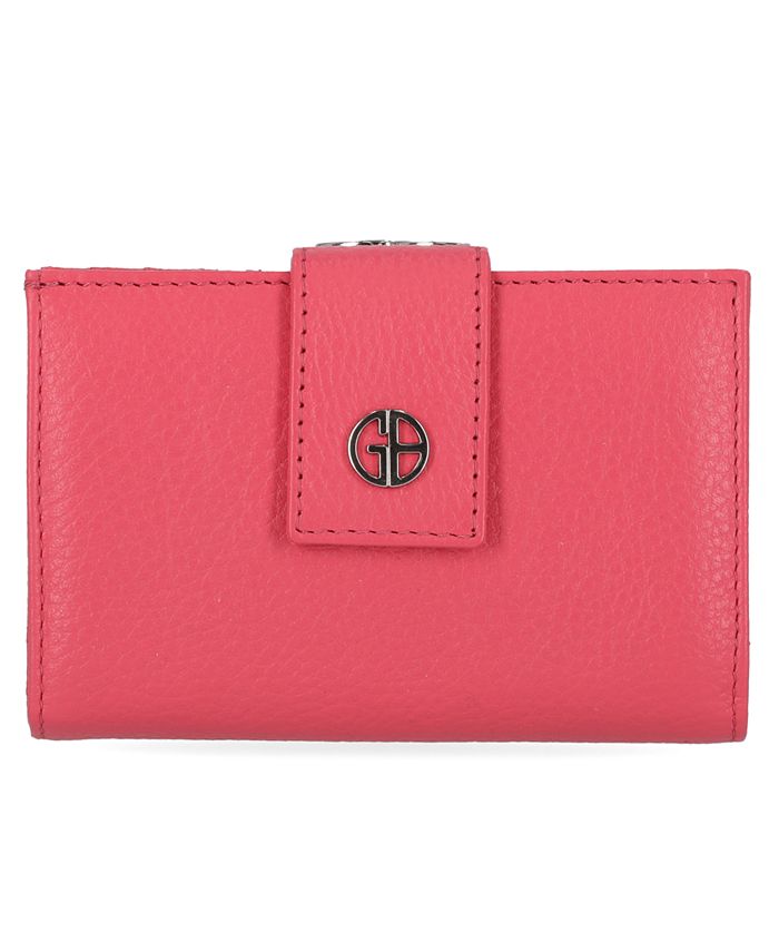 Giani Bernini Softy Leather Framed Colorblock Wallet, Created for Macy