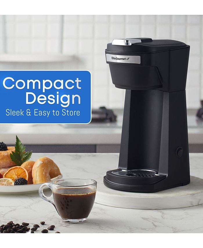 Elite Gourmet Single Serving KCup Coffee Maker Macy