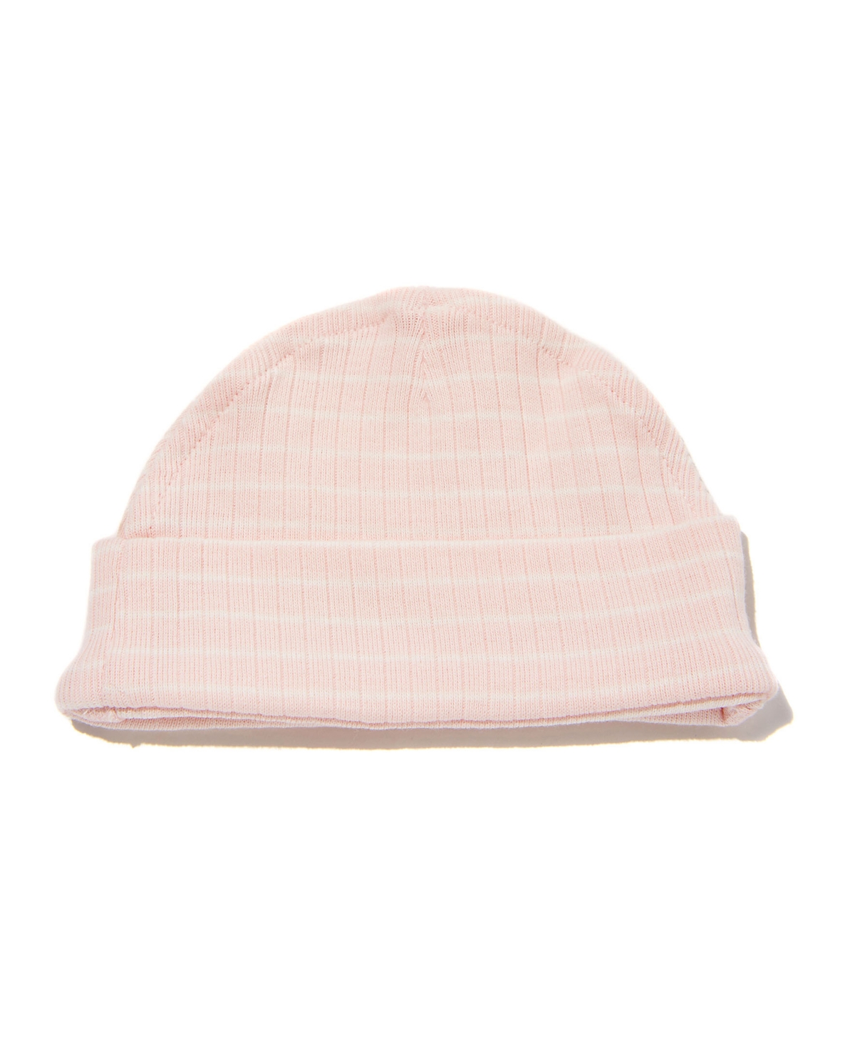 Cotton On Baby Girls Newborn Beanie In Crystal Pink/milk Salla Stripe