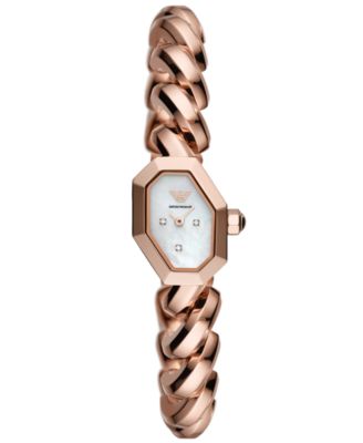 Emporio Armani - Women's Rose Gold-Tone Stainless Steel Bracelet Watch 23mm