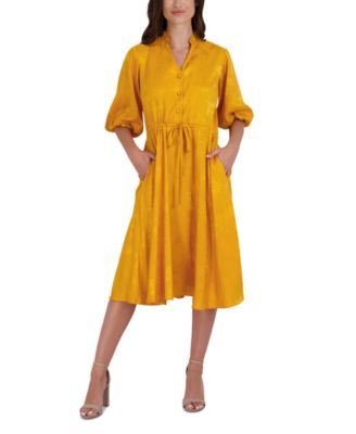 Sandra Darren - Women's Jacquard Midi Dress