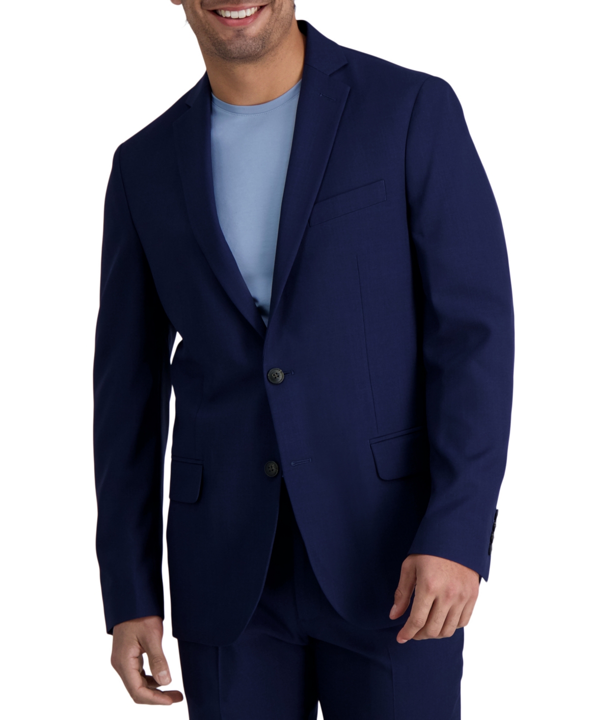 Haggar Men's Smart Wash Classic Fit Suit Separates Jackets In Midnight