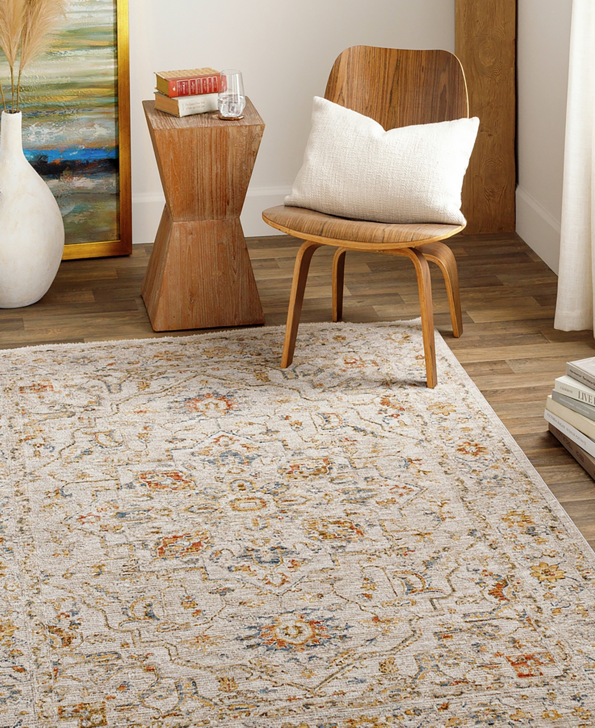 Livabliss Reina Ren-2303 Area Rug - Tan