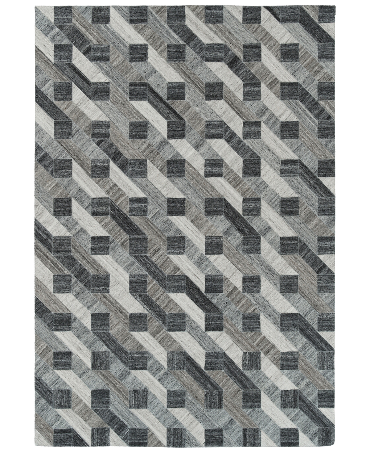 Kaleen Chaps CHP02 5' x 7'9in Area Rug - Charcoal