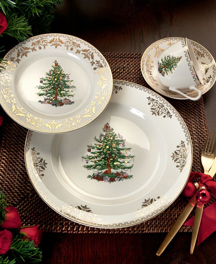 Spode Christmas Tree Gold Collection Macy's
