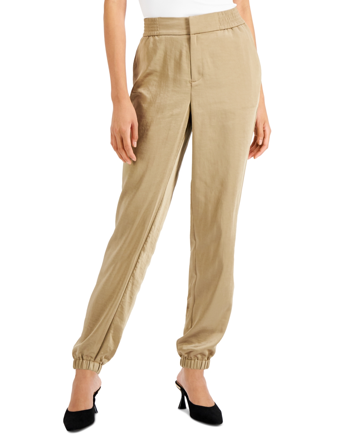 Charter Club Petite Solid Relaxed Ankle Pants, Created for Macy's