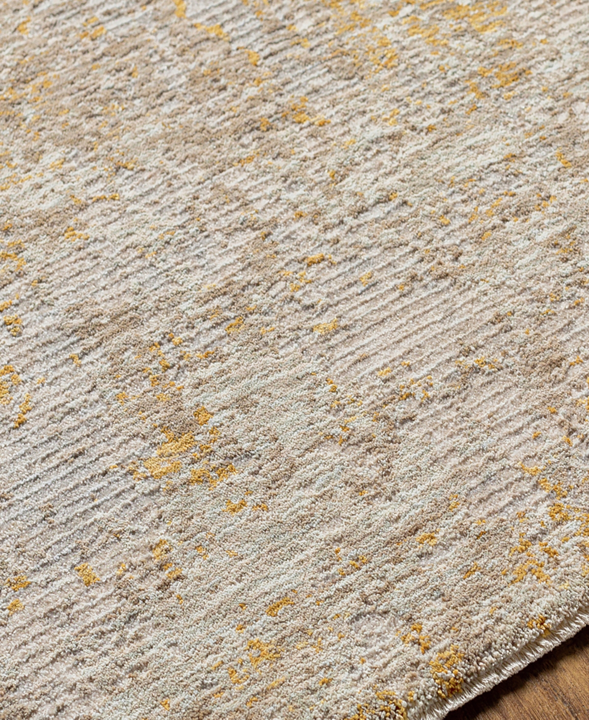Surya Reina Ren-2310 Area Rug - Silver-Tone, Tan
