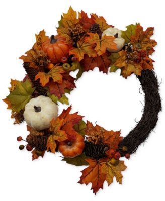 Martha Stewart Collection - Leaves Asymmetrical Wreath