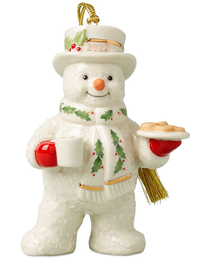 Lenox 2022 Snowman Treats Ornament Macy's