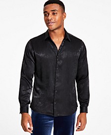 Men's Regular-Fit Satin Shirt, Created for Macy's 