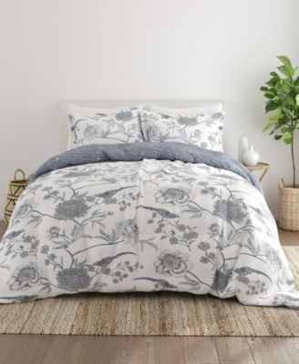 Molly Botanicals Reversible 3-Pc. Comforter Set, King/California King
