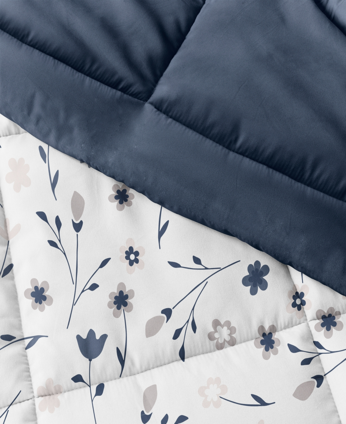 Home Collection Premium Down AlternativeReversible Comforter Set, - Forget Me Not
