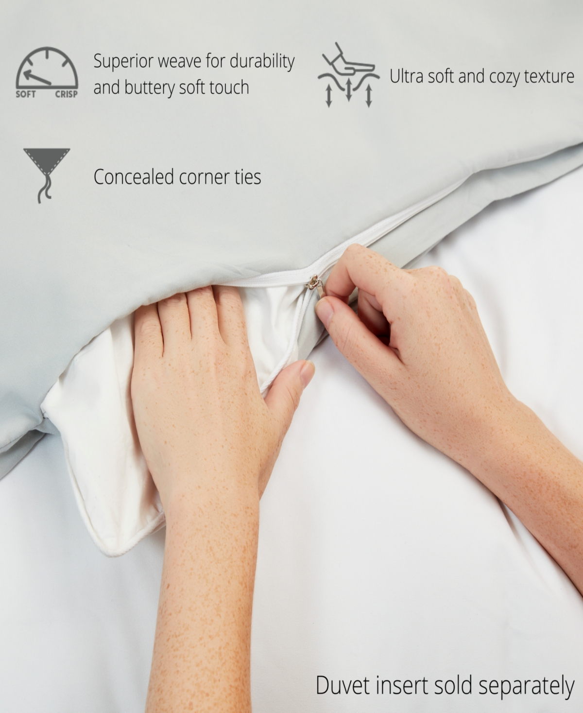 Home Collection Premium Ultra Soft 2 Piece Duvet Cover Set, Extra Long