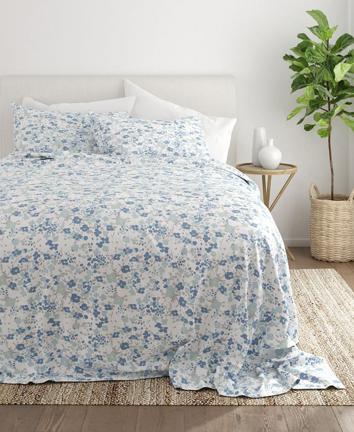 ienjoy Home Home Collection Premium Ultra Soft Violets Pattern 3 Piece