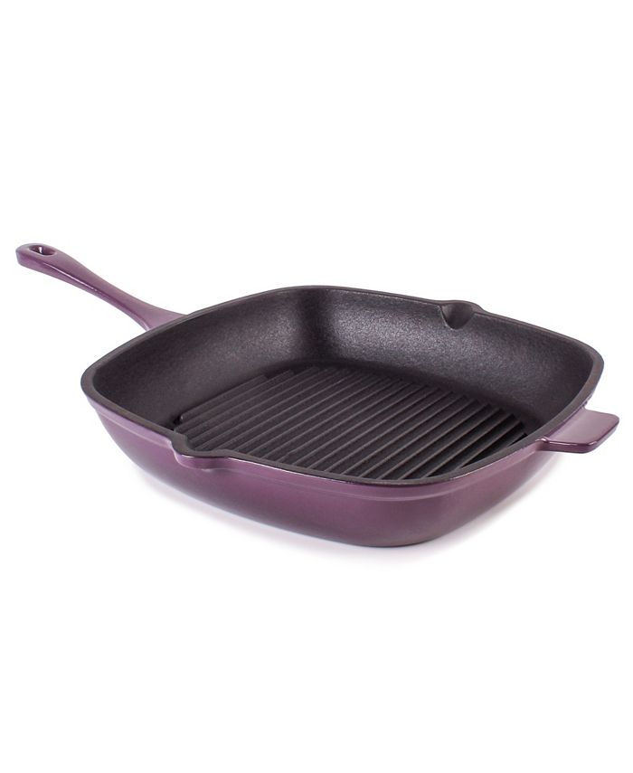 BergHOFF Neo Cast Iron 11" Grill Pan and 10" Fry Pan, Set of 2 Macy's