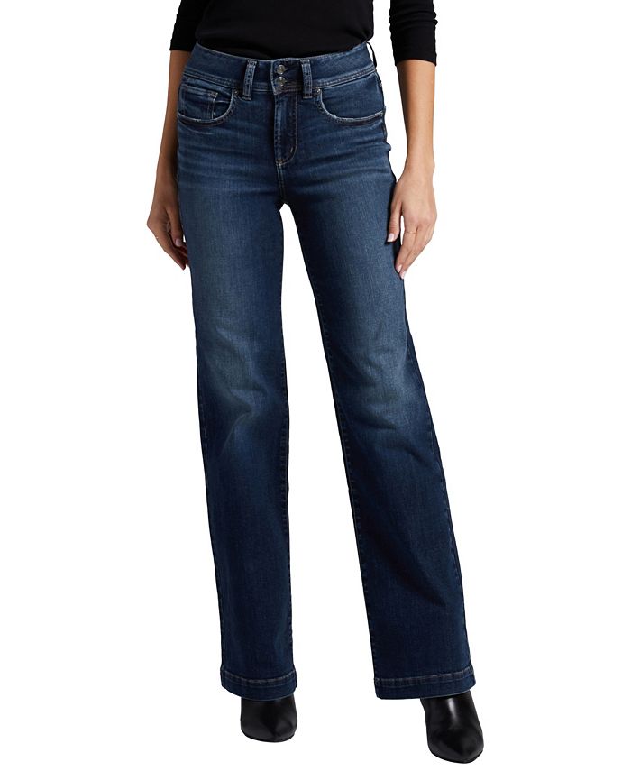 Silver Jeans Co. Women's Avery High Rise Trouser Leg Jeans - Macy's