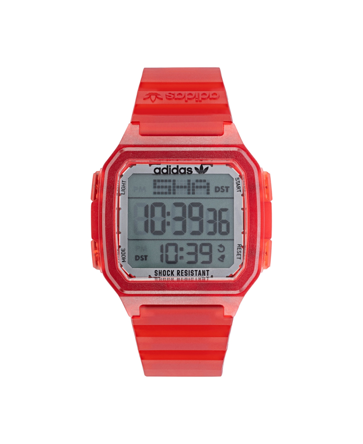 Unisex Gmt Digital One Gmt Red Resin Strap Watch 47mm - Red