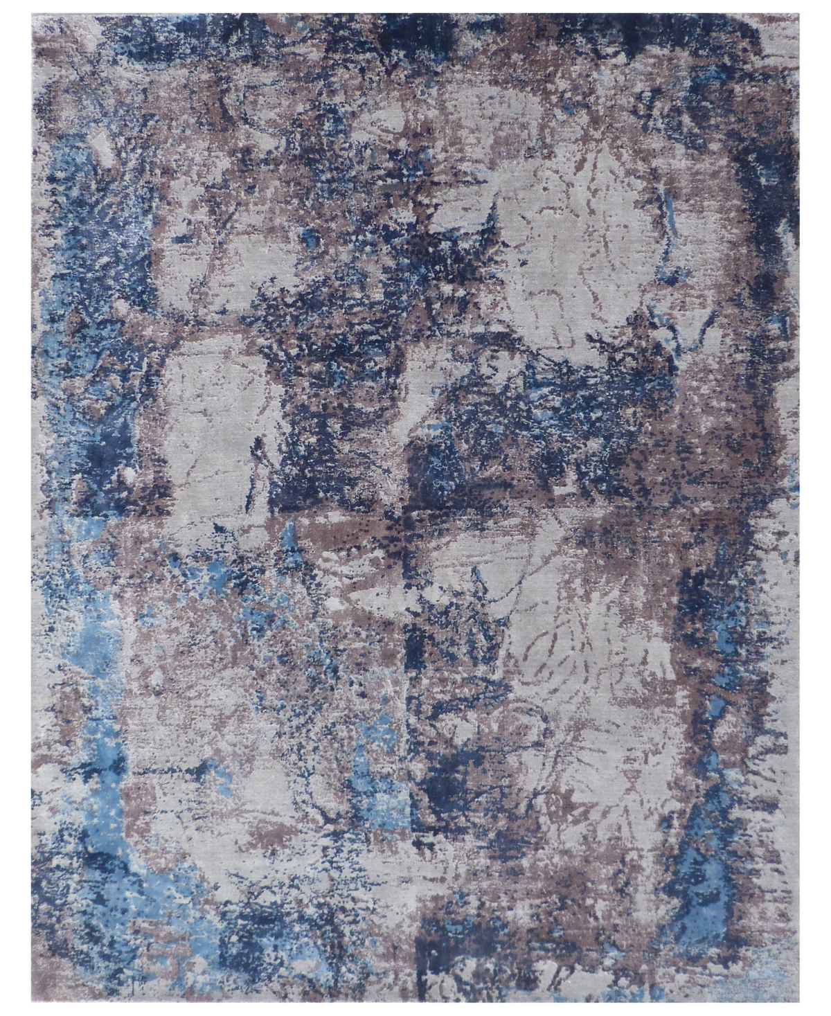 Exquisite Rugs Roset Er2536 6' X 9' Area Rug In Silver-tone