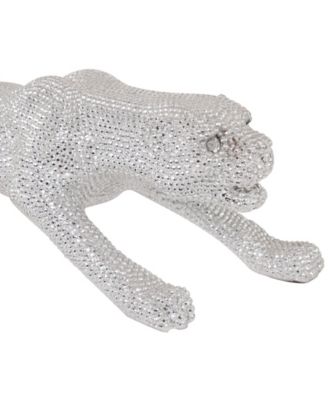 Glam Leopard Sculpture, 11" x 42"