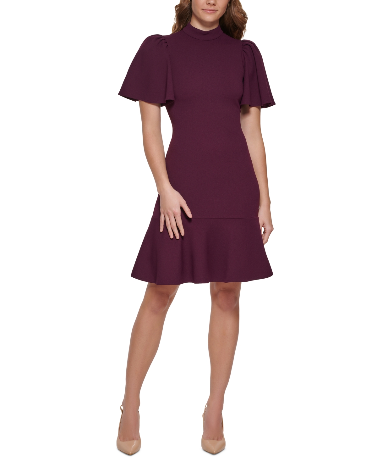 see through long sleeve dress Jessica Bara Julsie Mini – JESSICA BARA gonna_e_top_sposa it has a crewneck Mustard Bridesmaid Dresses-Inexpensive Ruched Color:Blush Ombré (Pictured)