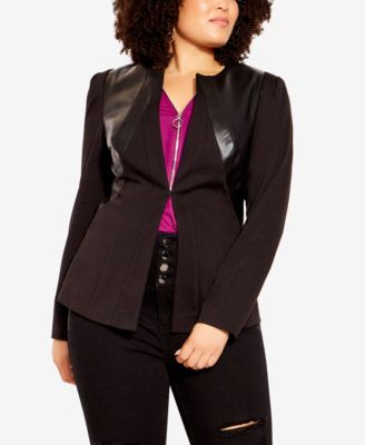 plus size polo jackets