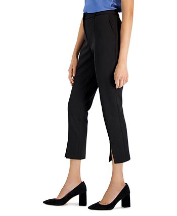 Tahari ASL Women's Split-Hem Ponte Pants - Macy's