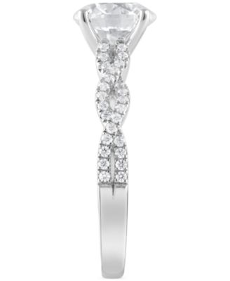 Certified Lab Grown Diamond Twist Engagement Ring (2 ct. t.w.) in 14k Gold